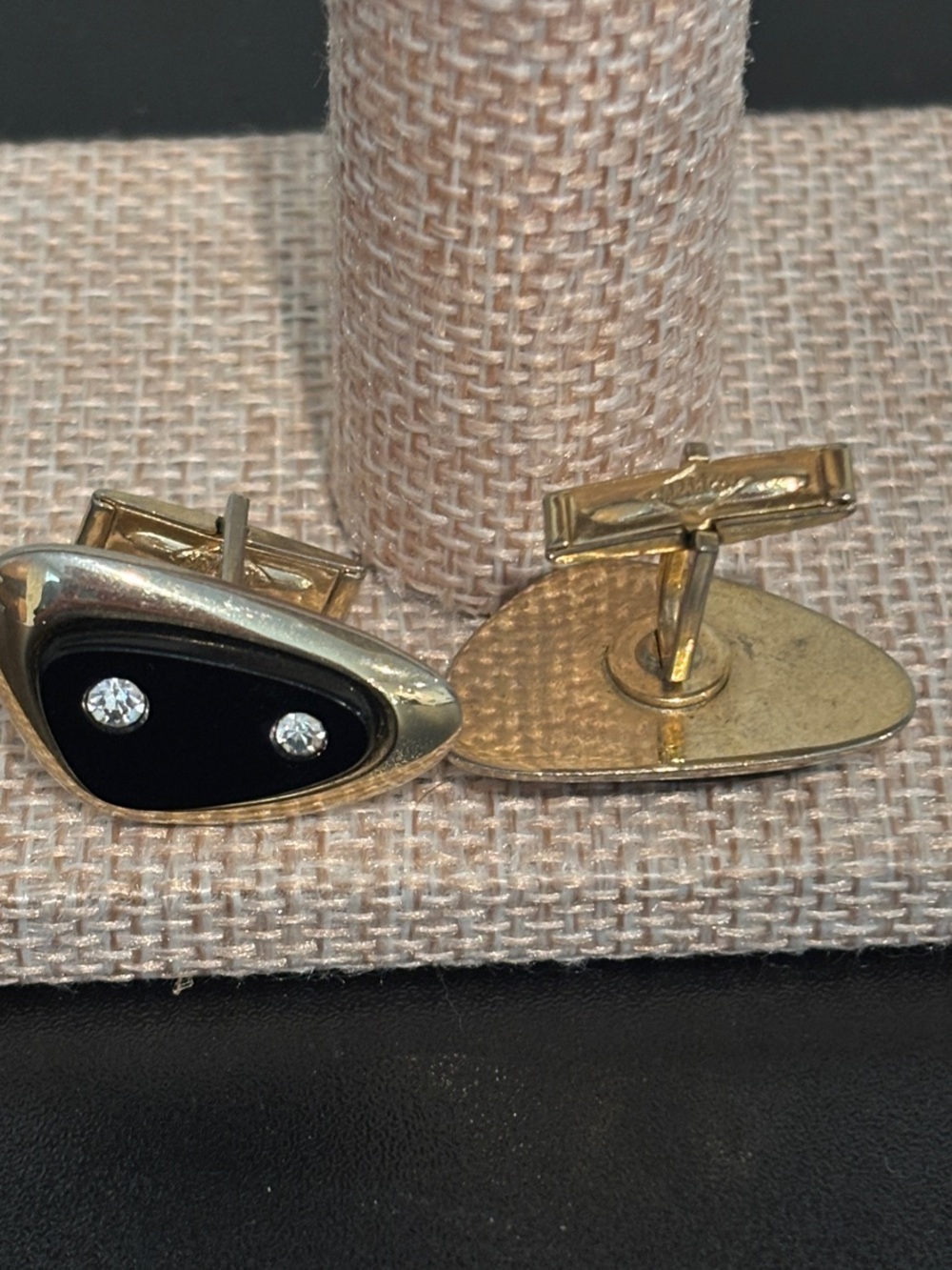Vintage 1960 Sarah Coventry Star Jet Cufflinks